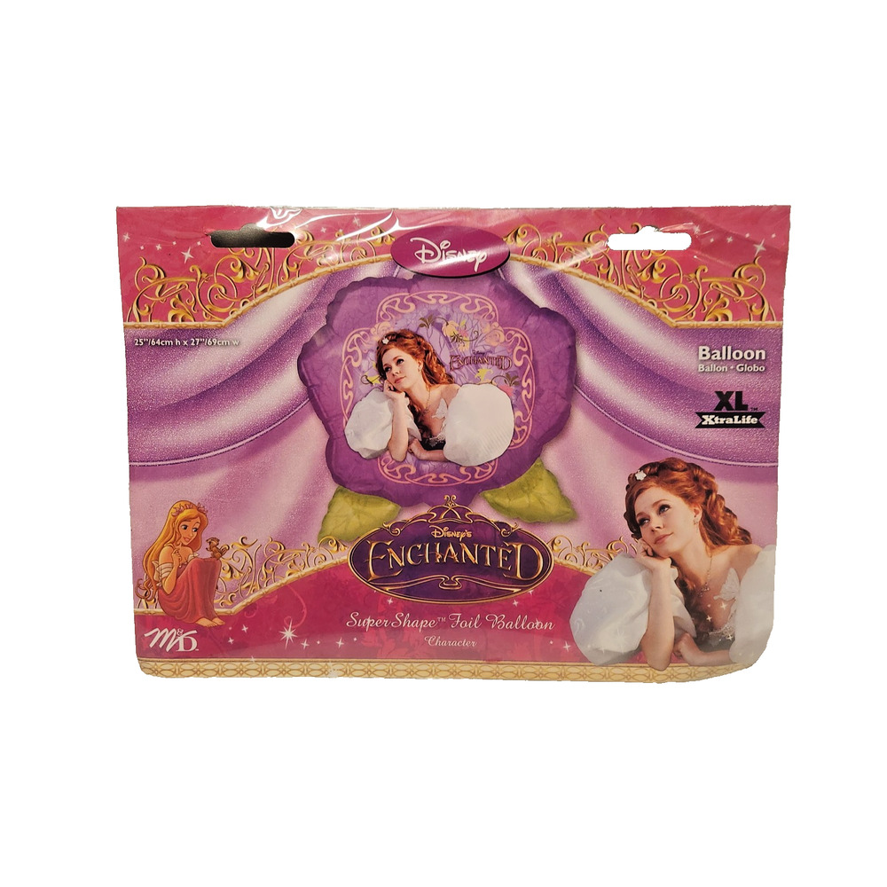 Disney Enchanted Princess Giselle Flower Shaped Mylar Foil Party Balloon 25" NEW